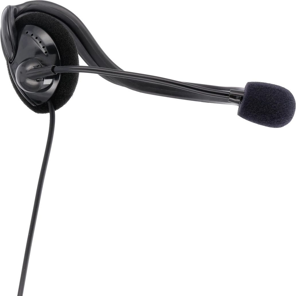 Kufje Hama për zyre për PC "NHS-P100" , stereo, e zezë, 139920