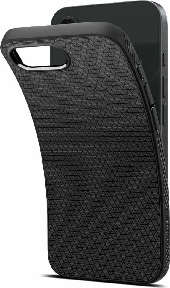 Mbështjellës Spigen Liquid Air për iPhone 16e, i zi mat