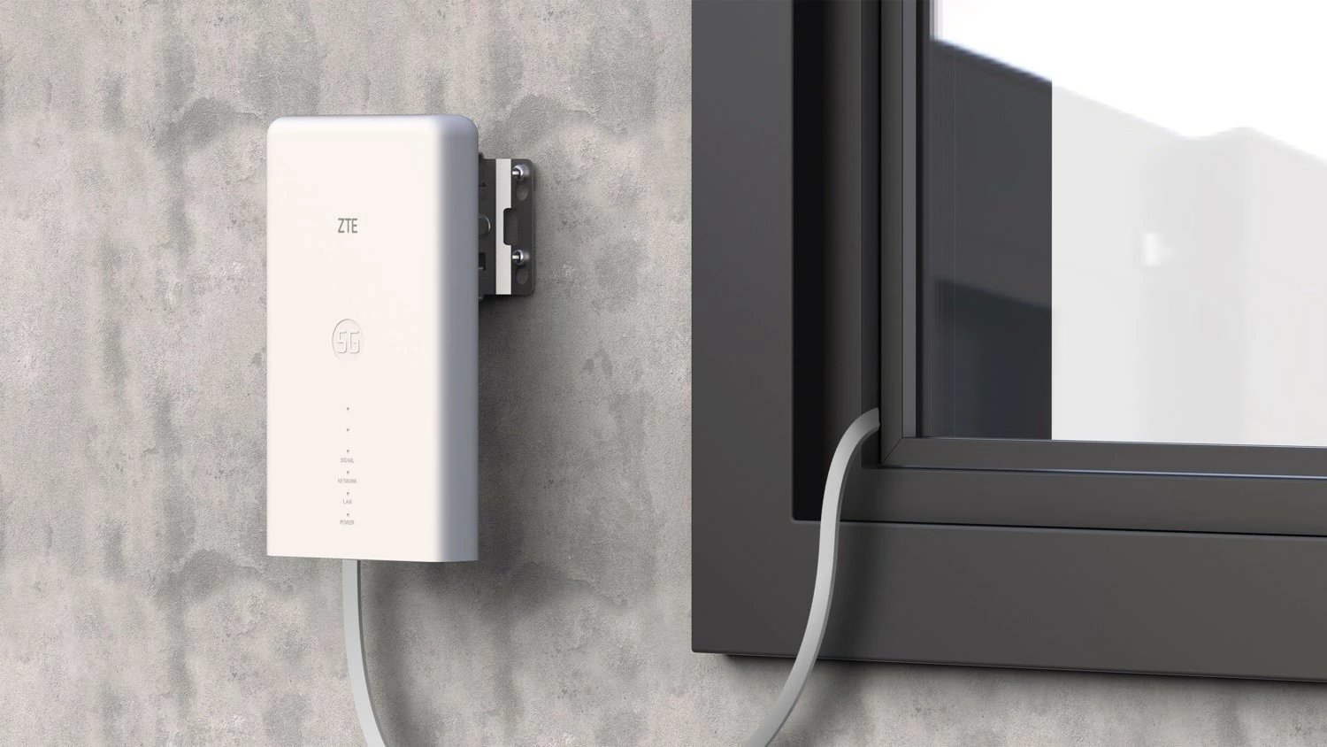 Router ZTE MC889 5G ODU, i bardhë, jashtëm