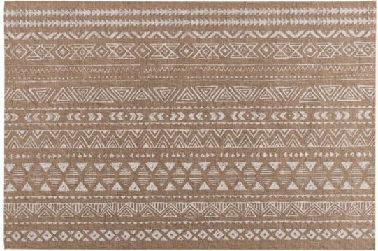 Naperon NEXT me dizajn gjeometrik, 45x30cm, natyral-bardhë