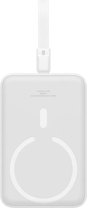 Powerbank Baseus Magnetic Mini 10000mAh, MagSafe, 20W, i bardhë