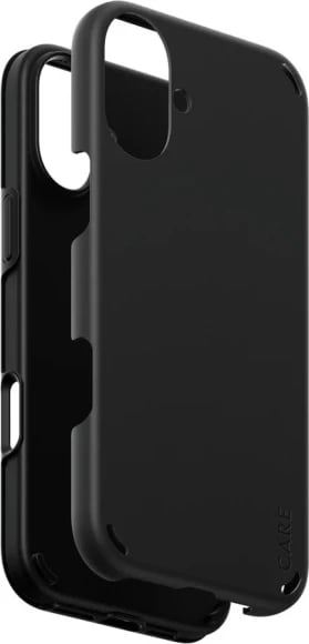 Mbështjellës PanzerGlass CARE Double Defense për iPhone 16 Plus, i zi