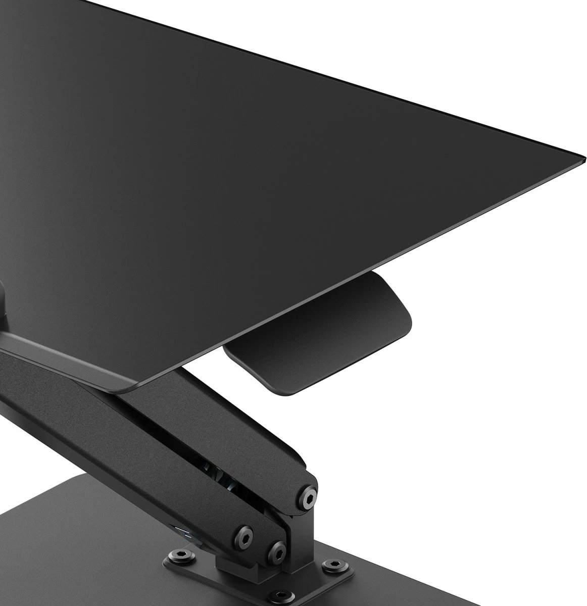 Mbajtës tavoline Maclean MC-493 për monitor ose laptop, rregullim lartësie, gas spring, i zi