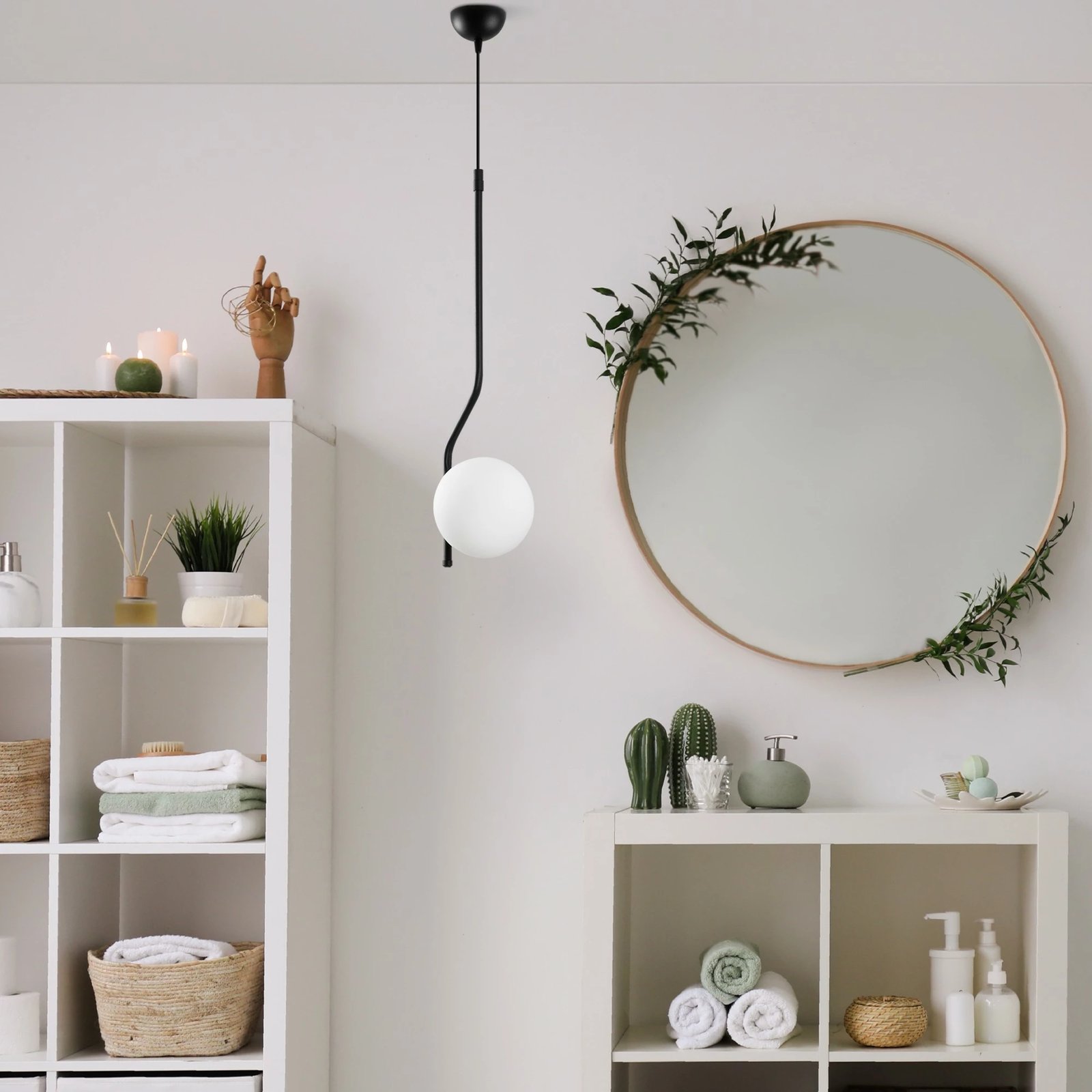 Llambë tavani Opviq Tulıp, ngjyrë e zezë, 70-100cm