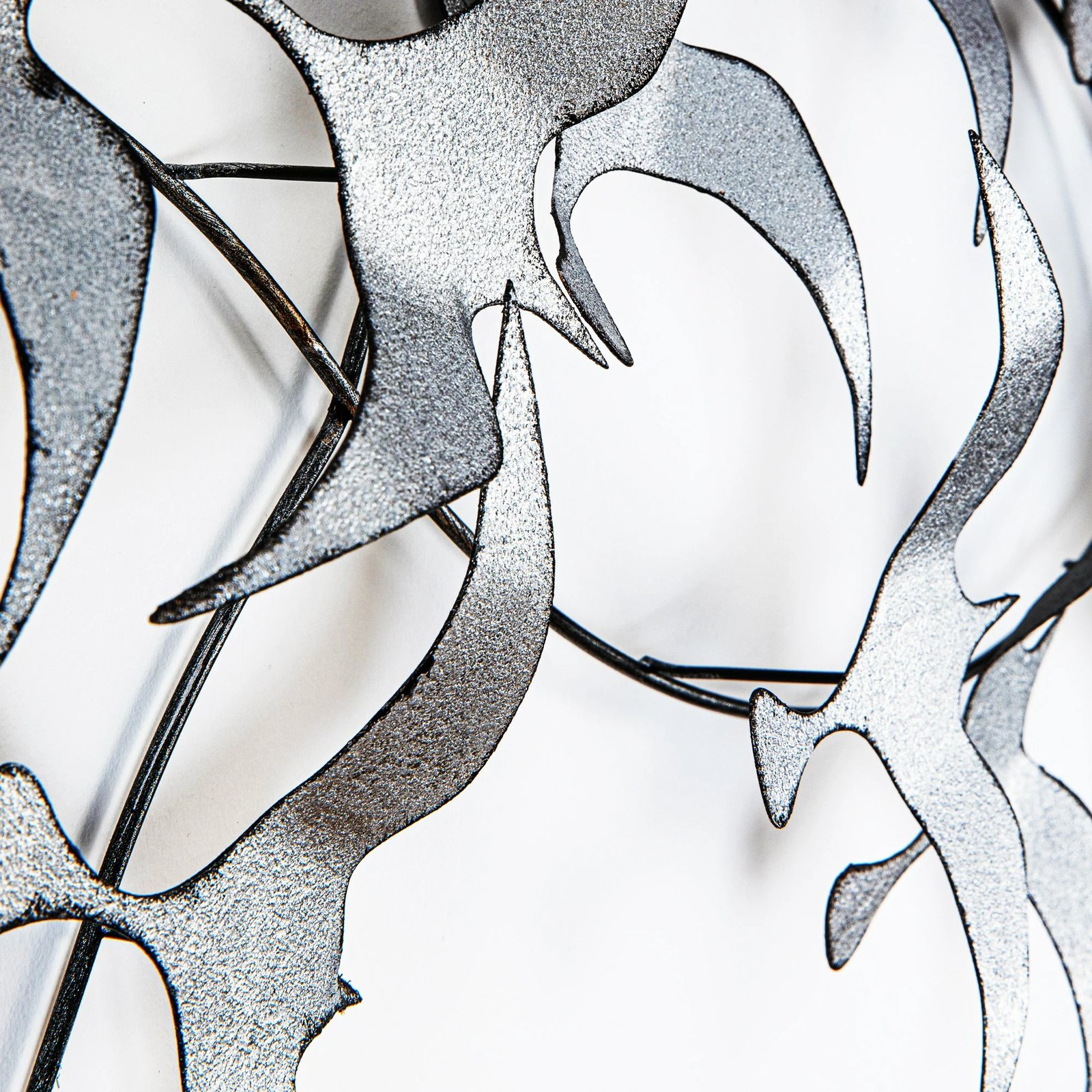 Aksesor dekorativ metalik për mur, Wallity, Sahika 2