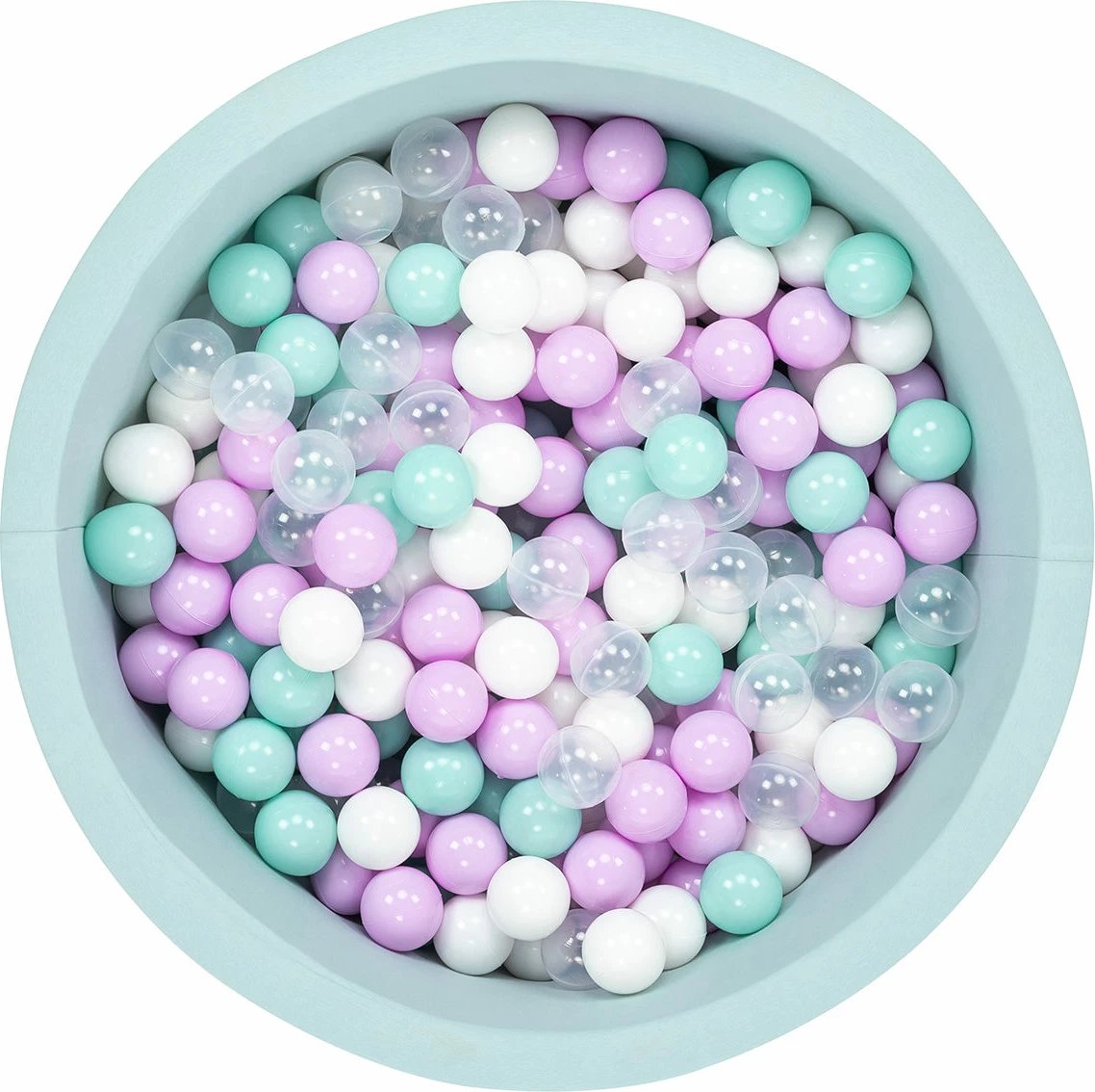 Pishinë me topa për fëmijë, Bubble Pop 200 v3, ngjyrë mint