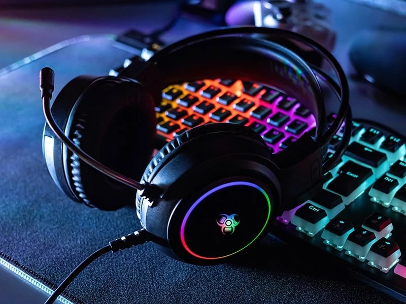 Kufje gaming Tracer GameZone GZ X1 50 mm, me mikrofon, 3.5 mm, RGB, kabllo 1.9 m, stereo, zezë