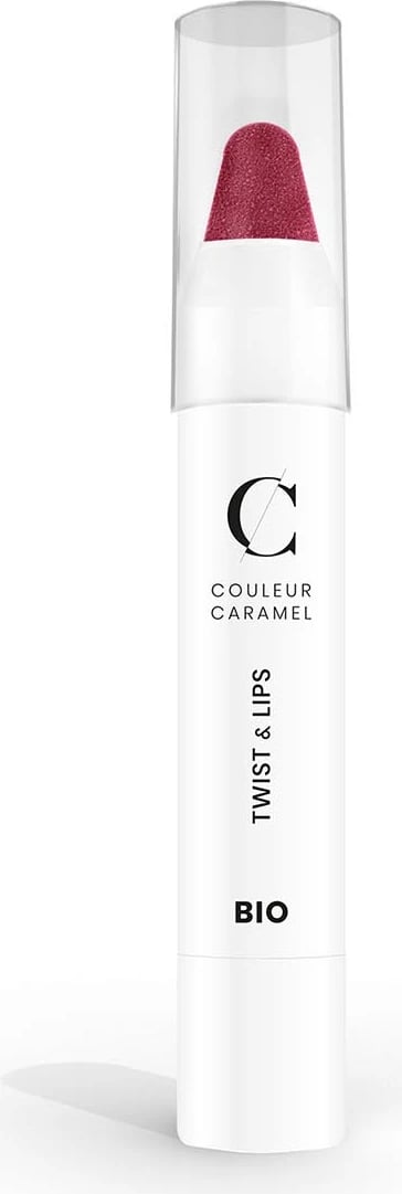 Buzëkuq Couleur Caramel Twist & Lips 403 unisex rozë e errët 1 copë