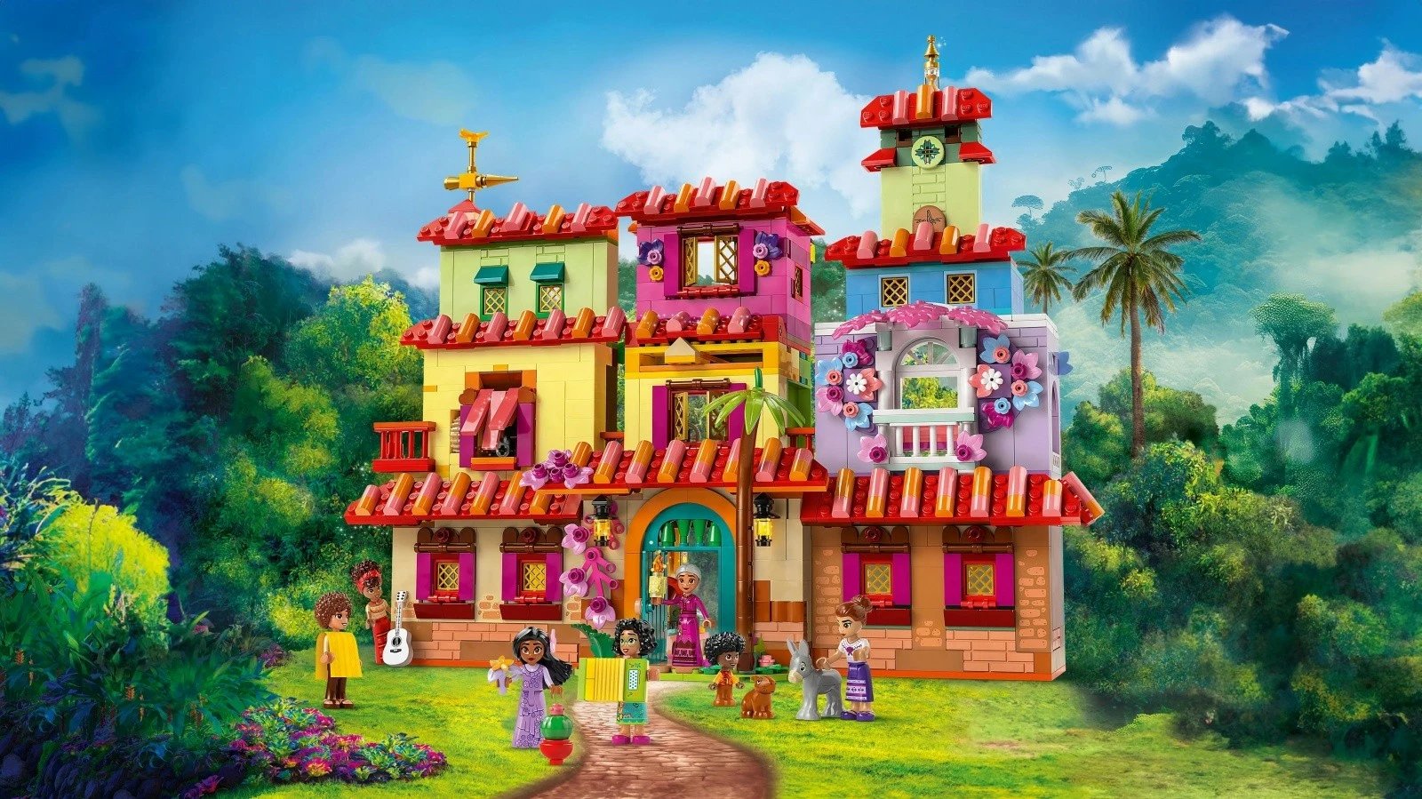 Set LEGO Disney Magical House of the Madrigals 43245, 1560 pjesë, shumëngjyrësh