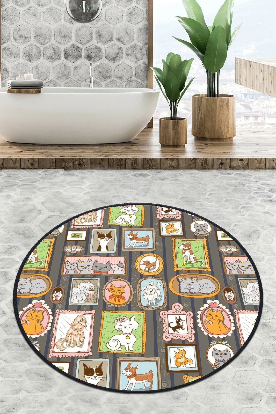 Tapet banje Mijölnir, Callatte Circle, shumëngjyrësh, Djt 80