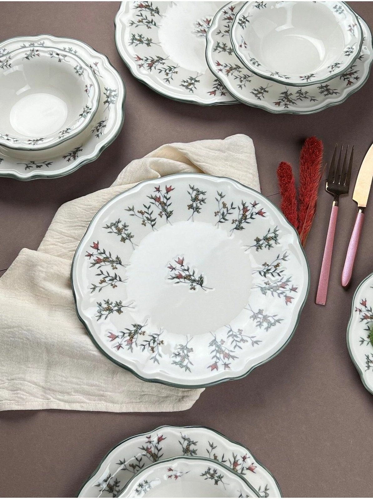 Set enësh për drekë (24 copë), Hermia Concept, Terra 24