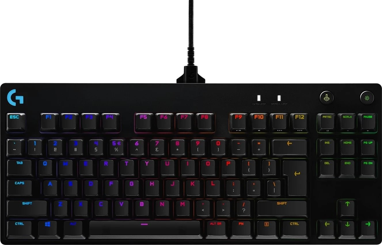 Tastierë Logitech G Pro gaming, e zezë