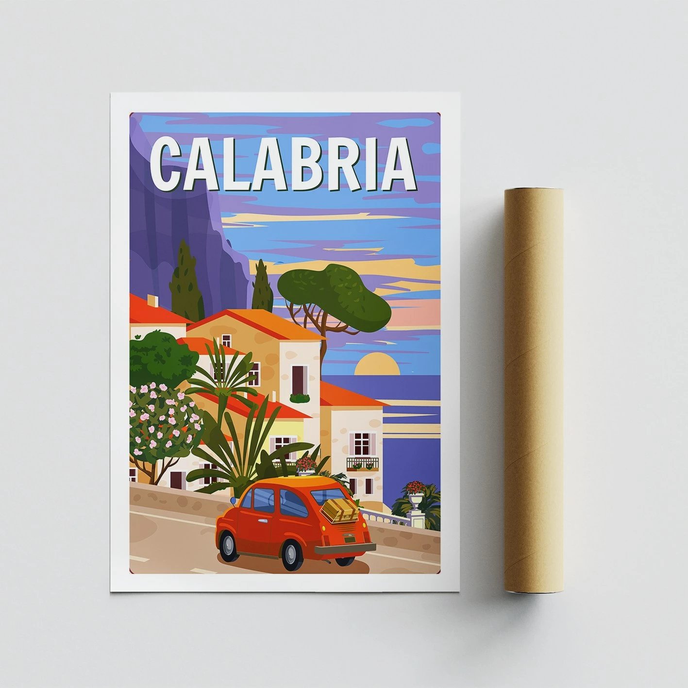 Poster A3, Calabria, shumëngjyrësh, 29.7x42cm