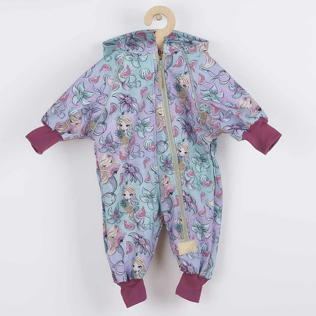 Kombinezon softshell për foshnje, NEW BABY, Mermaids, madhësia 74 (6-9m), rozë