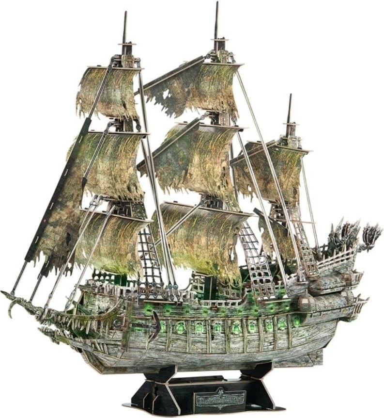 Puzzle 3D Cubic Fun Flying Dutchman me LED, 360 pjesë