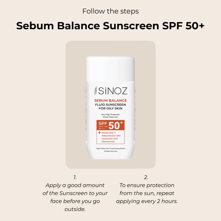 Krem kundër diellit Sinoz Sebum Balance Fluid SPF 50+