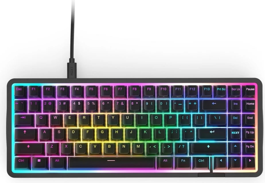 Tastierë NZXT FUNCTION Elite MiniTKL, RGB, magnetiko-mekanike, DE-Layout, e zezë