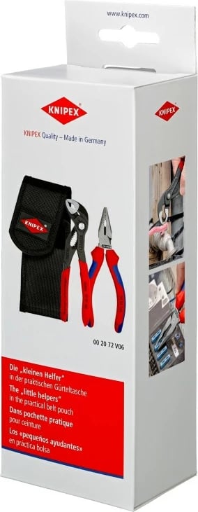 Set pinca Knipex 00 20 72 V06, 2 copë, mini, 75 mm, 54 mm, 375 g
