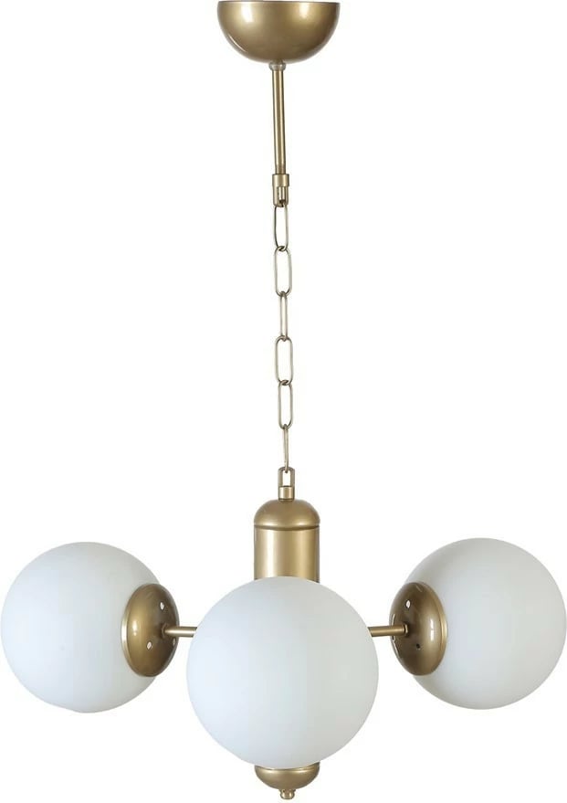 Llambë tavani Opviq Bankok, 3 llampa, ngjyrë e bardhë dhe ari Llambë tavani Opviq Bankok, 3 llampa, ngjyrë e bardhë dhe ari