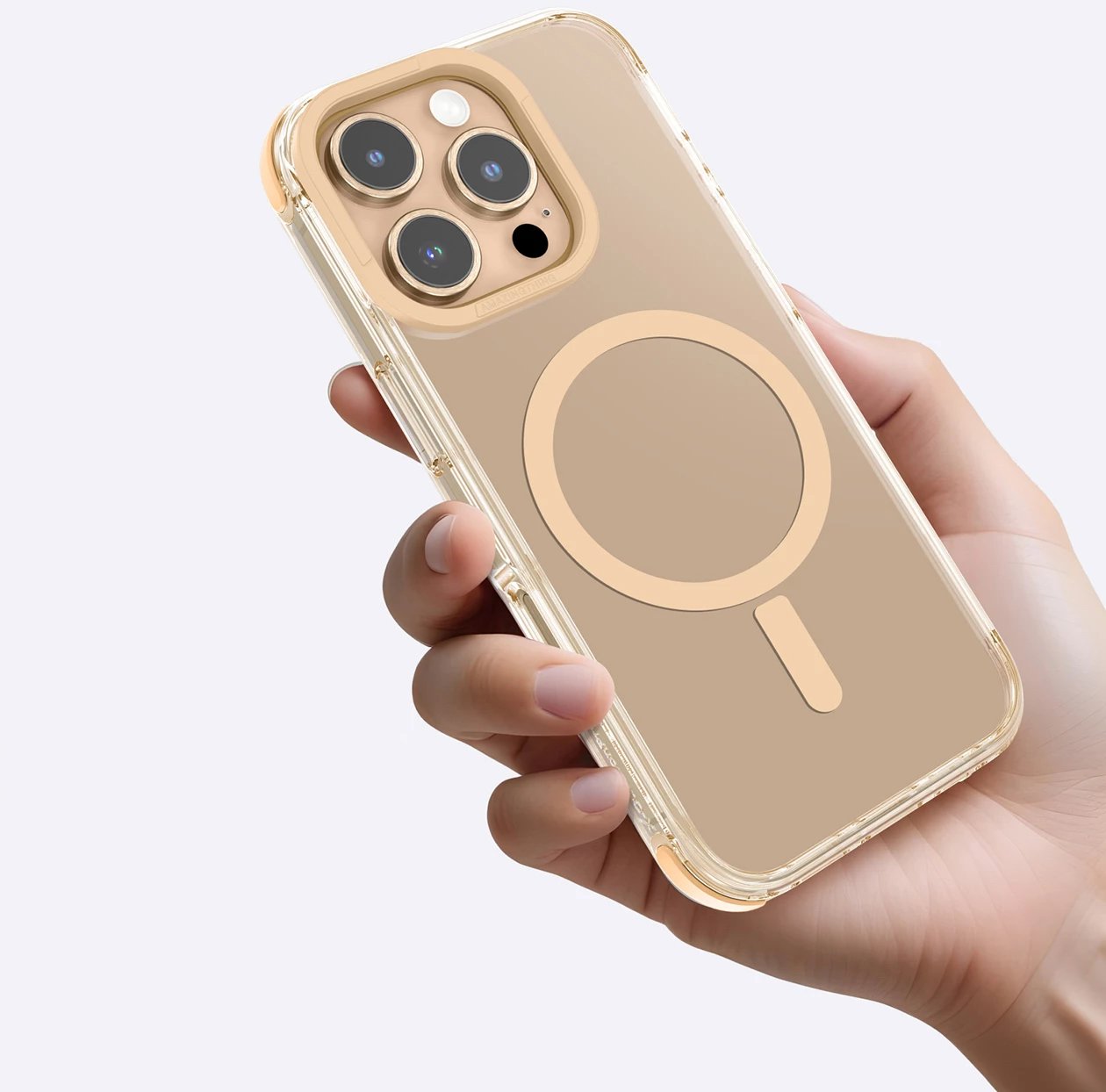 Mbështjellës AmazingThing Omni Mag Case për iPhone 16 Pro, rozë e artë