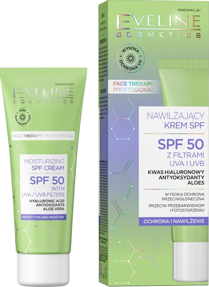 Krem fytyre për femra Eveline Cosmetics Face Therapy Professional Moisturizing Cream SPF50, 30ml