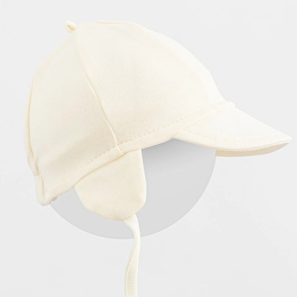 kapelë me strehë, New Baby Casually Dressed, pambuk 100%, madhësia 80/86, krem