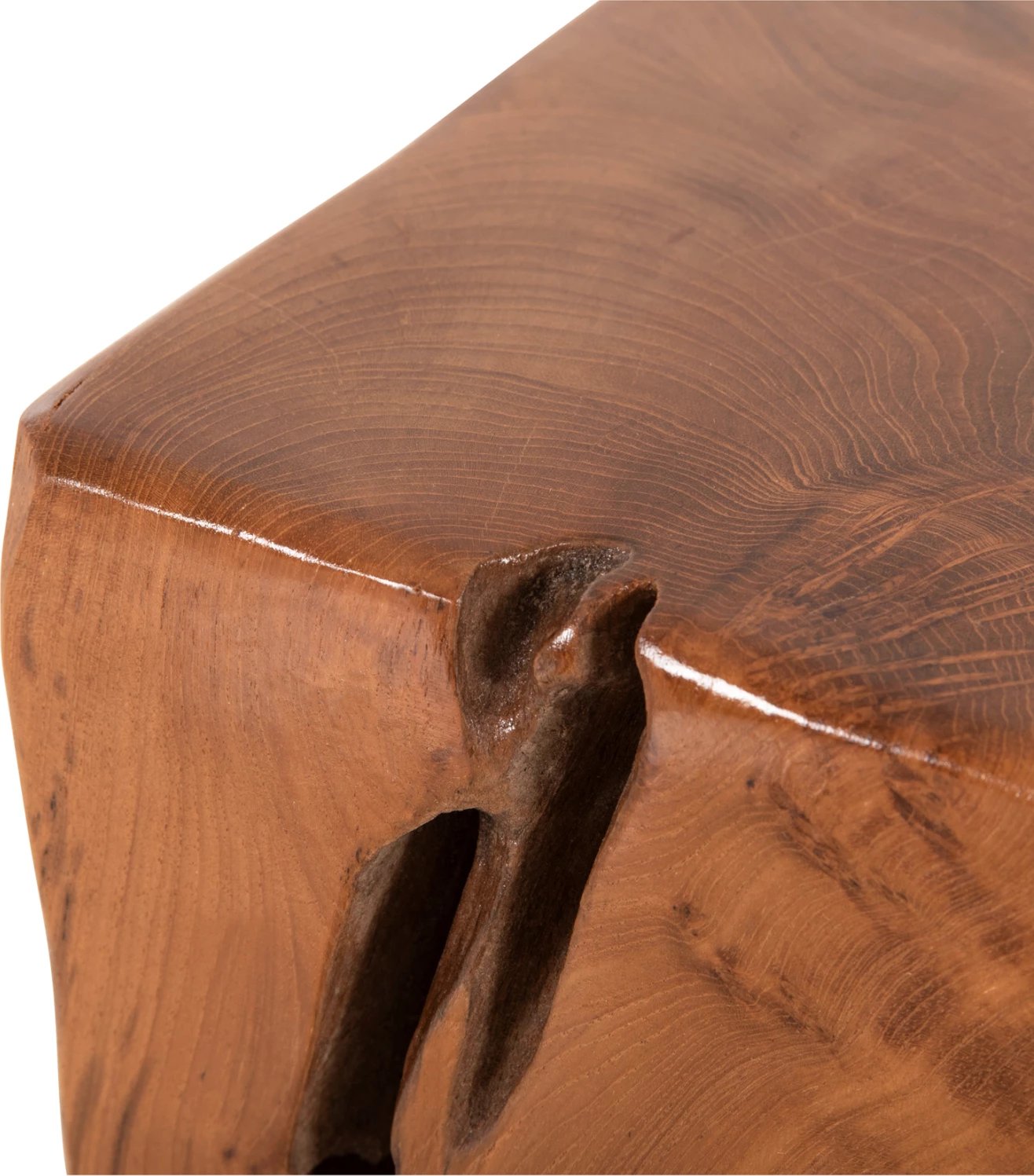 Karrige e ulët KUMO FH7893 dru TEAK ngjyrë natyrale 30x30x40Hcm