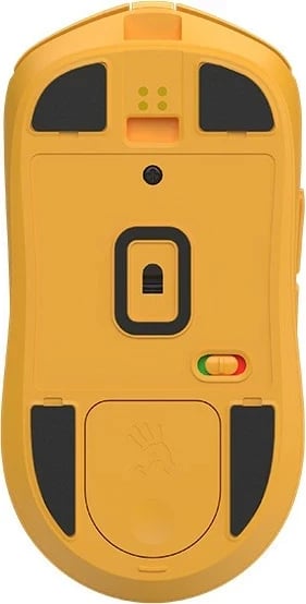 Maus A4Tech Bloody R72 ULTRA DUO Renegade Sunset, wireless, RGB, i verdhë