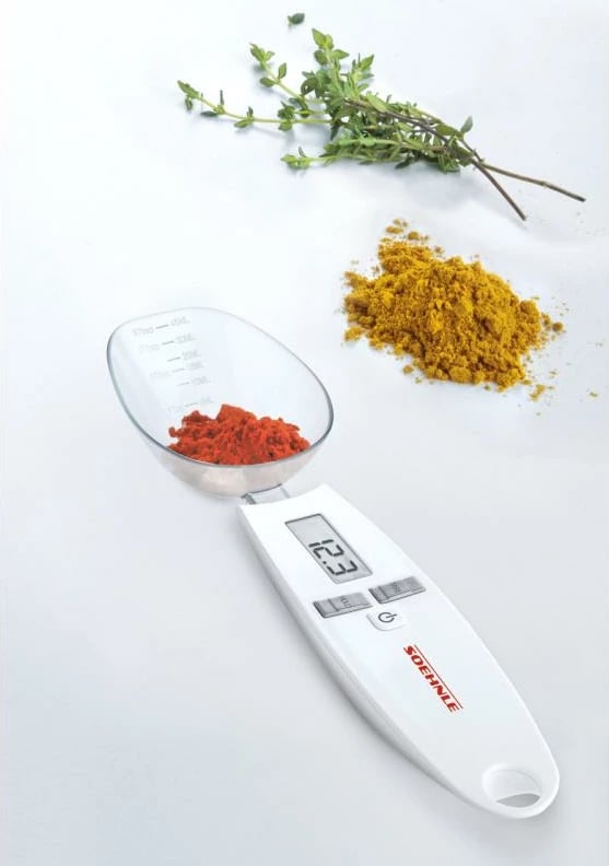 Peshore kuzhine lugë matëse, Soehnle, Cooking Star 66220, ndarje 0.1 g, kapacitet 500 g, njësi g/oz/ml/fl oz, e bardhë