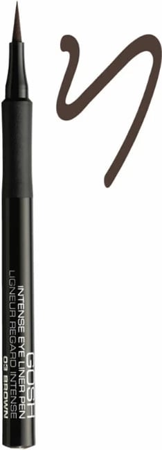 Penë eyeliner GOSH Intense Eyeliner Pen 03 kafe