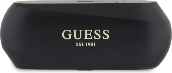 Kufje TWS Guess Elongated Metallic Logo me stacion karikimi, Bluetooth 5.3, të zeza Kufje TWS Guess Elongated Metallic Logo me stacion karikimi, Bluetooth 5.3, të zeza