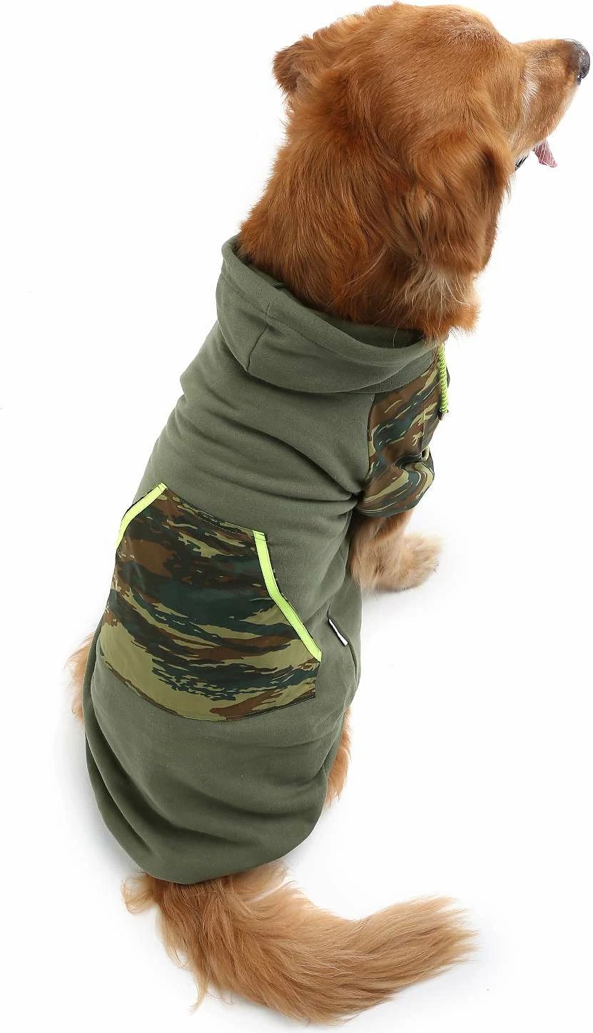 Bluzë me kapuç për qen, ngjyrë khaki, Paws & Whiskers, Askersweat