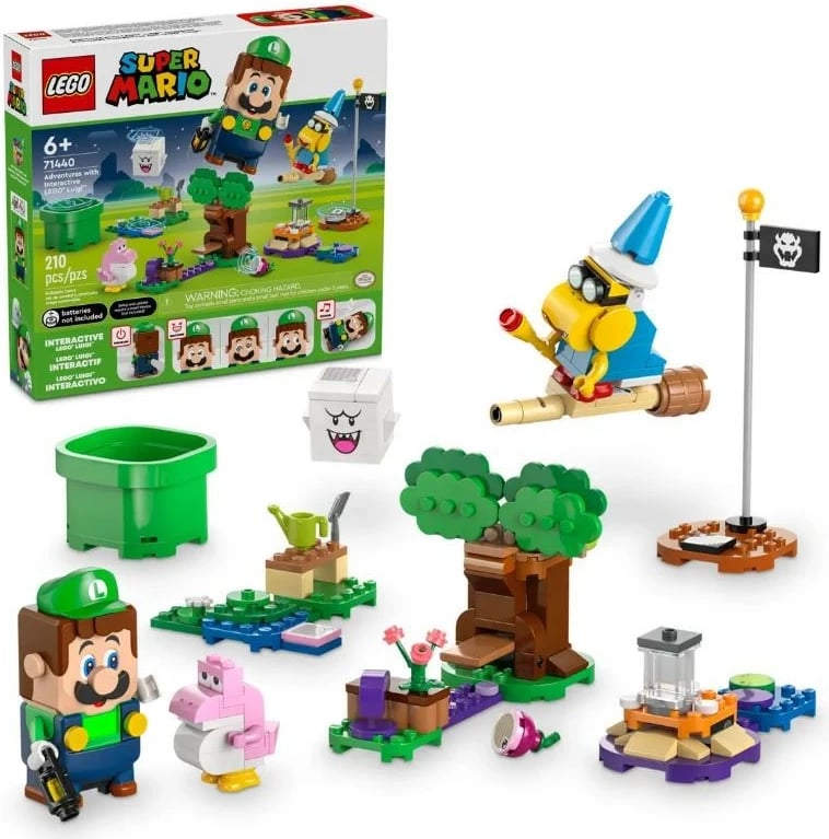 Set LEGO Super Mario me figurë interaktive Luigi, 210 pjesë, 71440