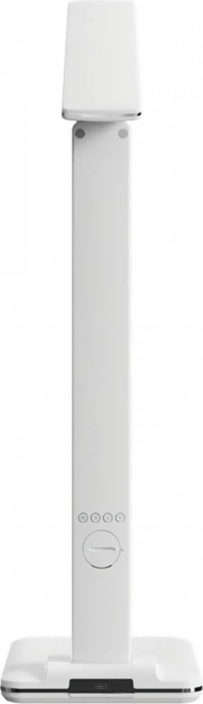 Llambë tavoline Media-Tech MT222 me karikues wireless, LED display, Bardhë