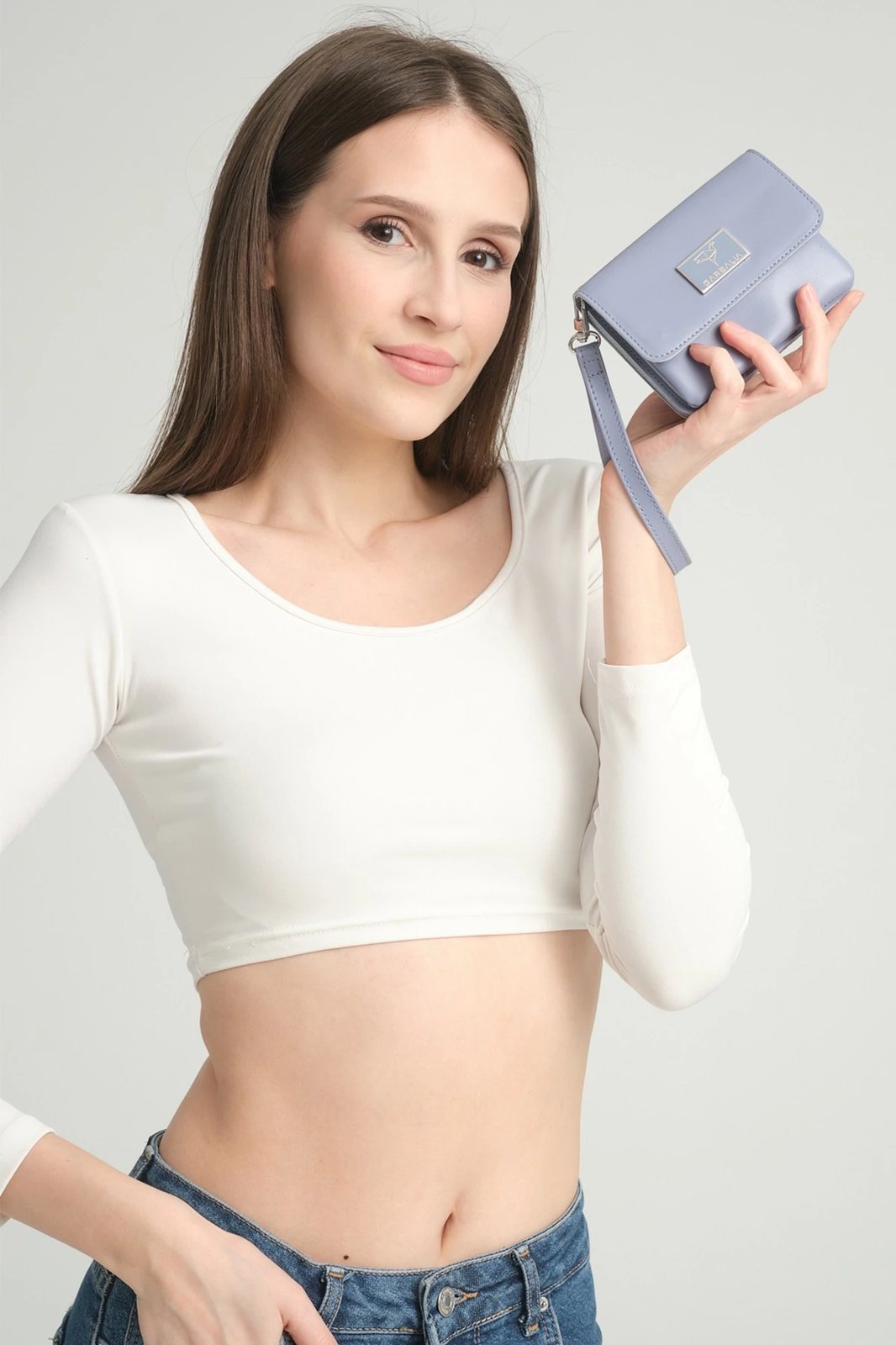 Portofol për gra, ngjyrë baby blue, Zoozie Bags