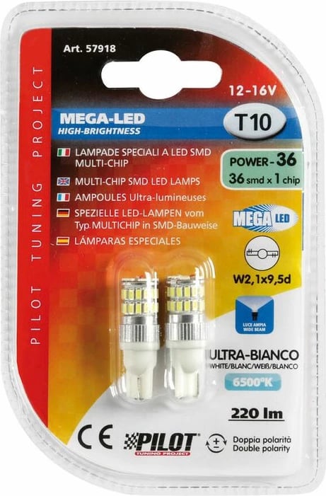 Lampa Led Pozicion 12-16v 36 Smd W2,1x9,5d Blister