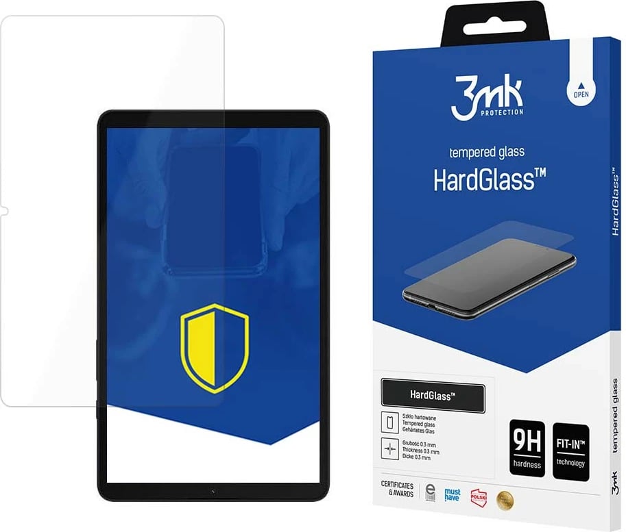 Mbrojtës ekrani xham i temperuar, 3mk HardGlass, për Samsung Galaxy Tab A9, 9H, 0.3 mm, 2.5D