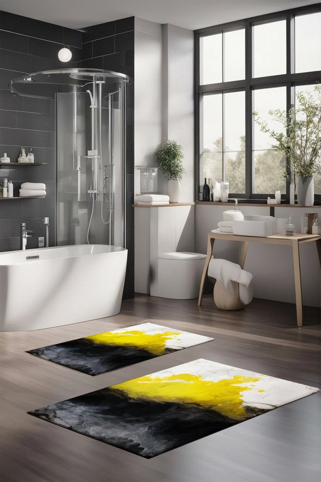 Set tapetash për banjo, shumëngjyrëshe, Mijolnir CT-5043, 2 copë