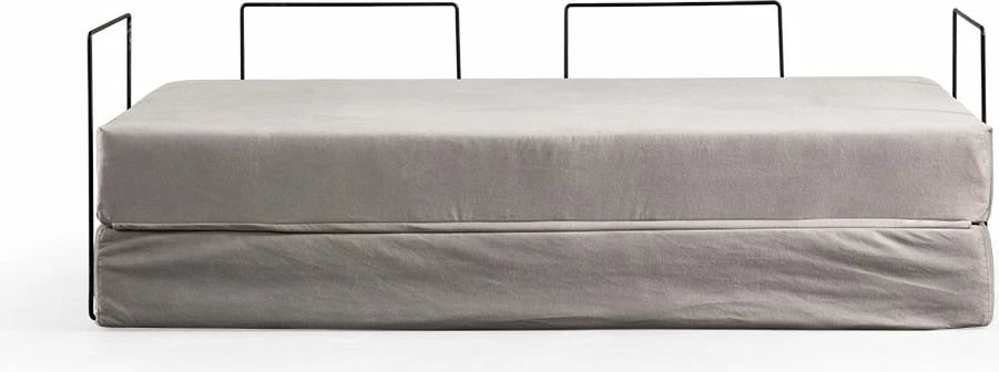 Divan-krevat dy vendësh, ngjyrë gri e çelët, Atelier del Sofa, Via Con