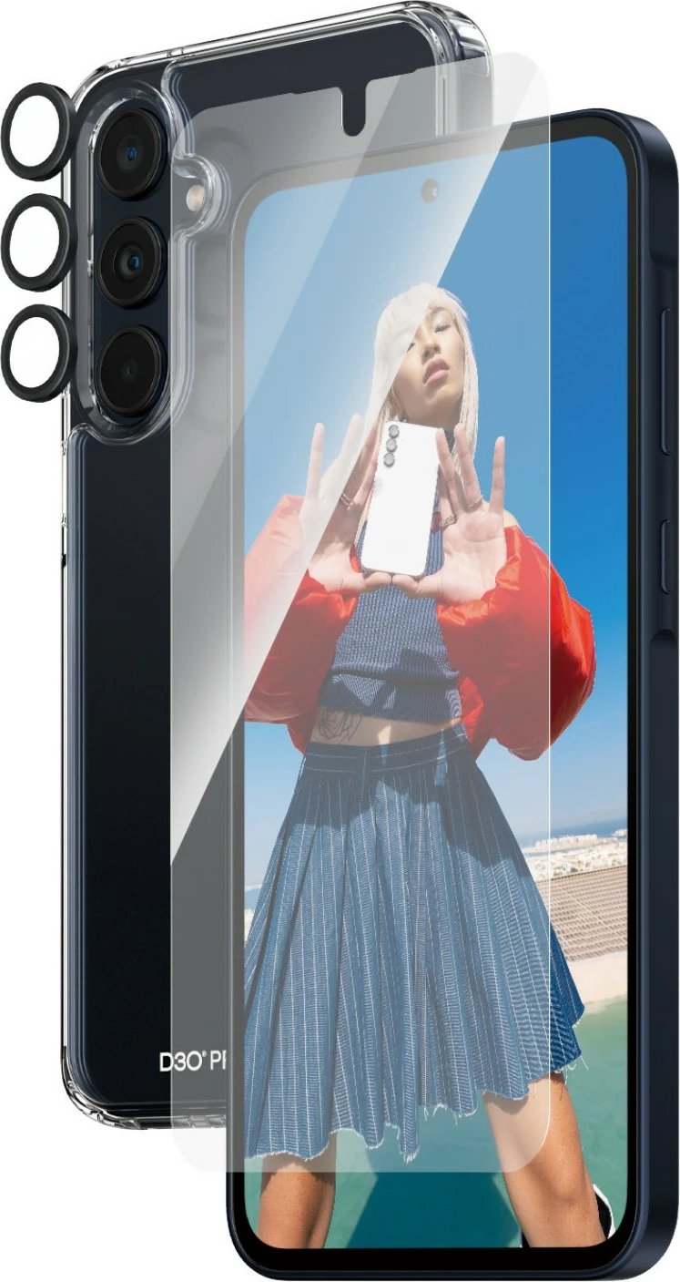 Mbështjellës PanzerGlass 3-in-1 për Samsung Galaxy A35 5G, transparent