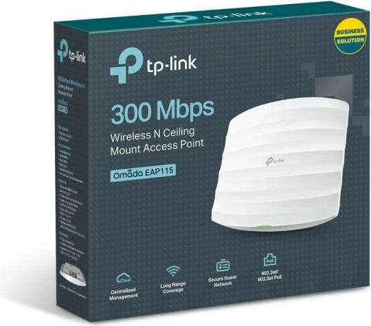 Access Point TP-Link Auranet EAP115 300Mbps i bardhë
