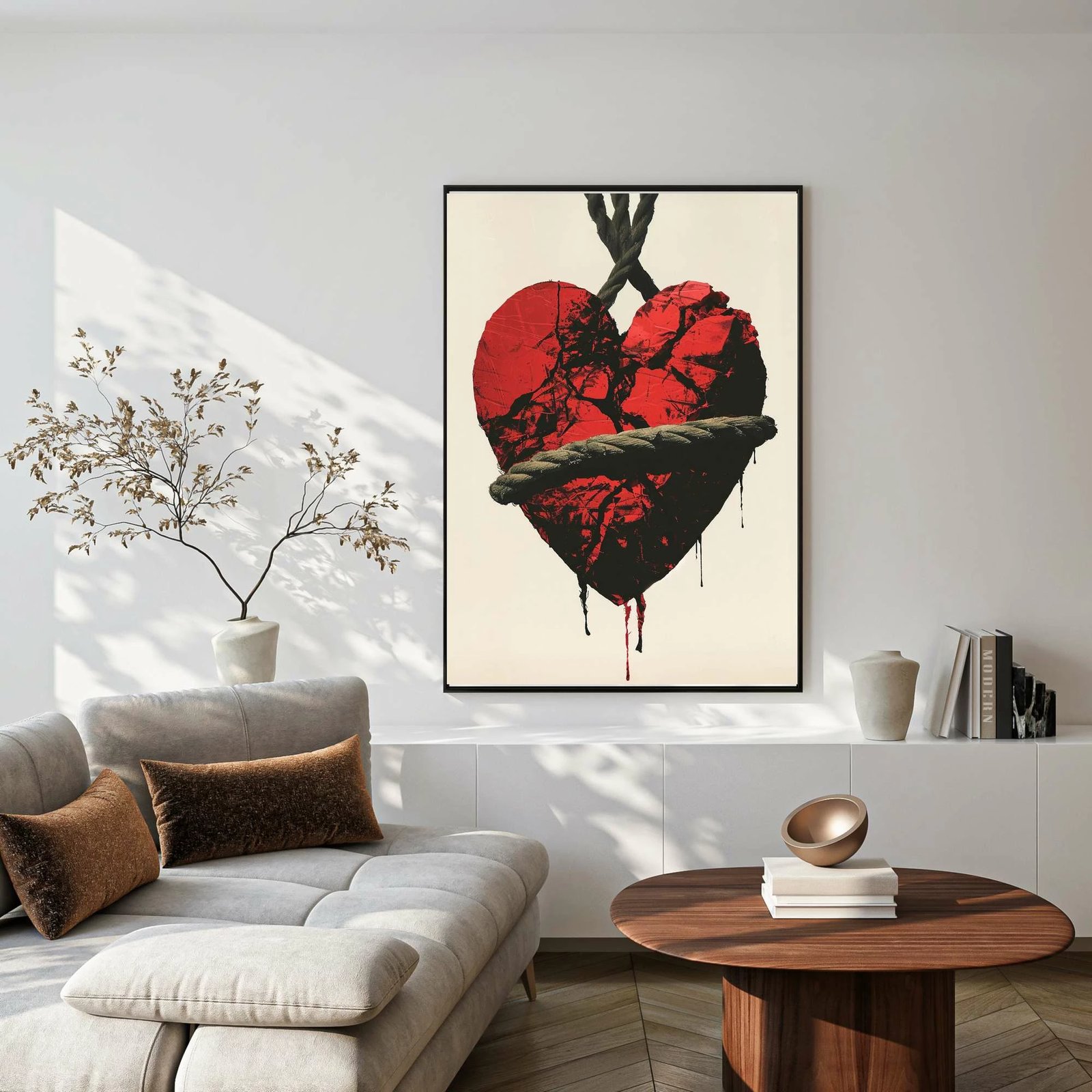 Pikturë dekorative me kornizë, MDF, Wallity, Mp-00128, 40x50cm