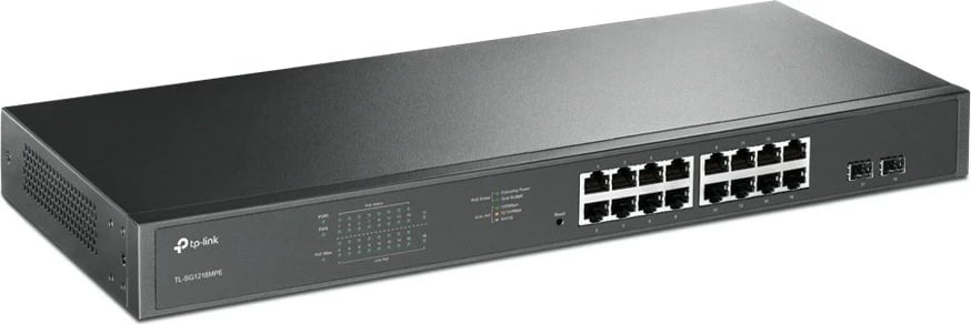 Switch TP-Link JetStream 16-Port Gigabit Easy Smart PoE/PoE+, Managed, Rack 1U
