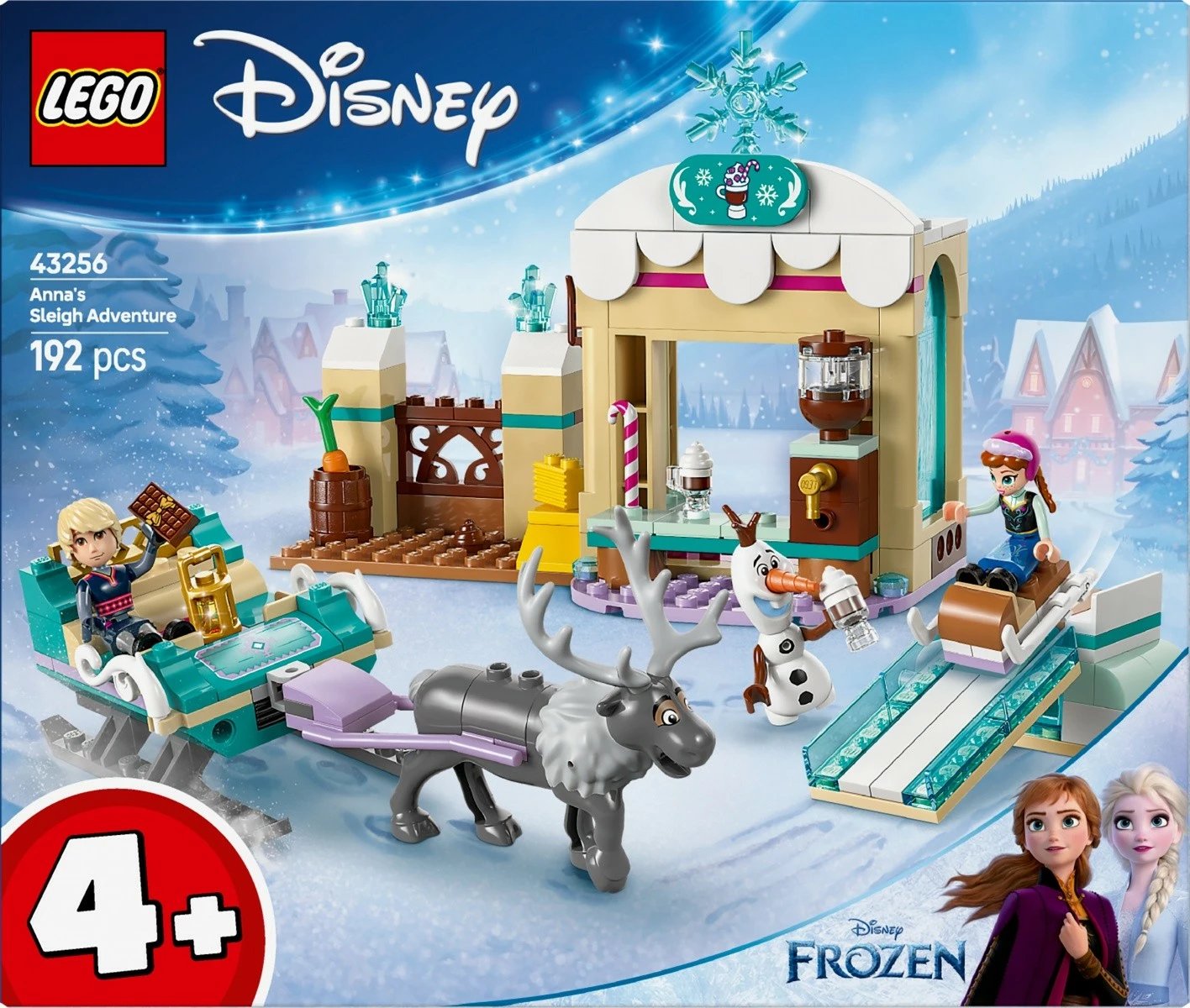 Set LEGO Disney Frozen Anna's Sledding Adventure 43256, 192 pjesë, për fëmijë, shumëngjyrësh