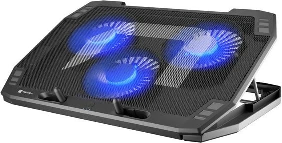 Qëndrim ftohës për laptop Natec Oriole NPL-1926, 15.6-17.3 inç, 3 ventilatorë, i zi