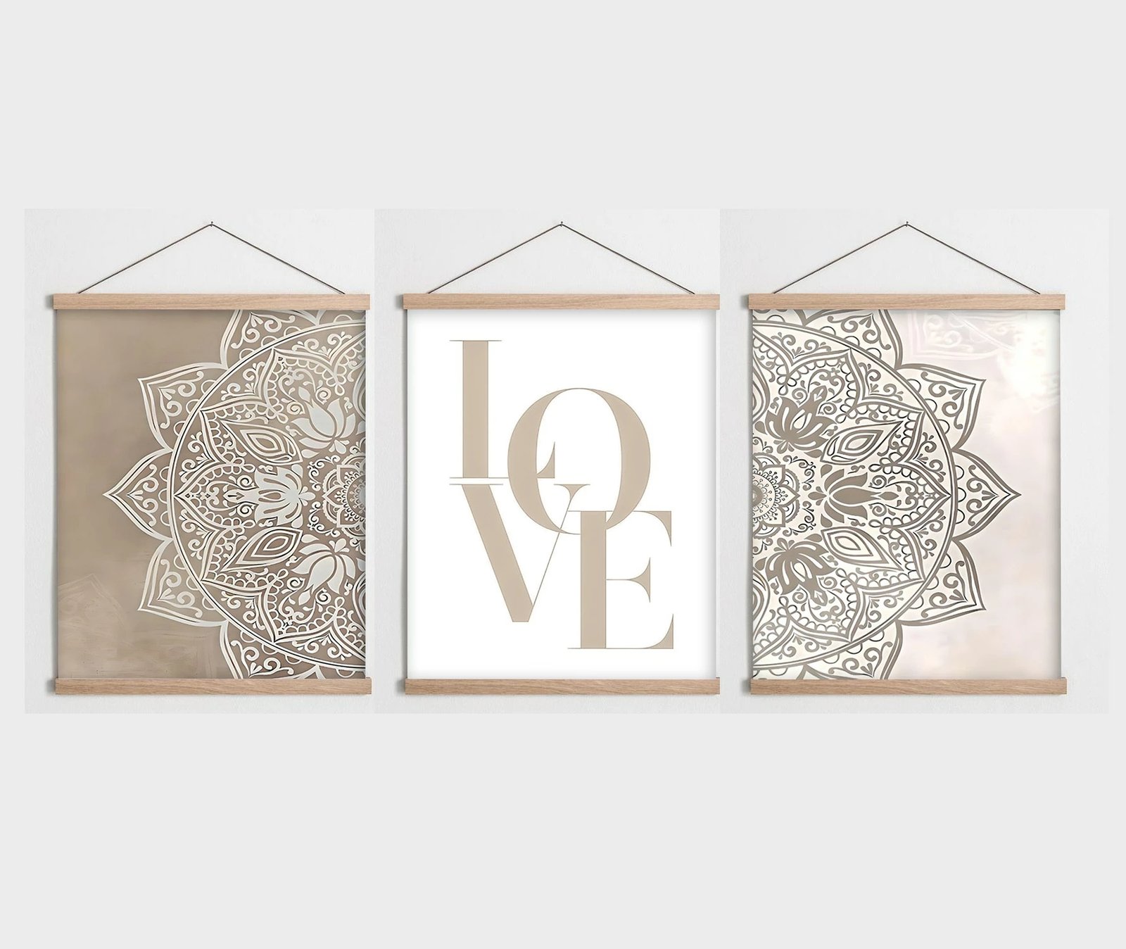 Pikturë dekorative me kornizë (3 copë), Wallity, SRG27