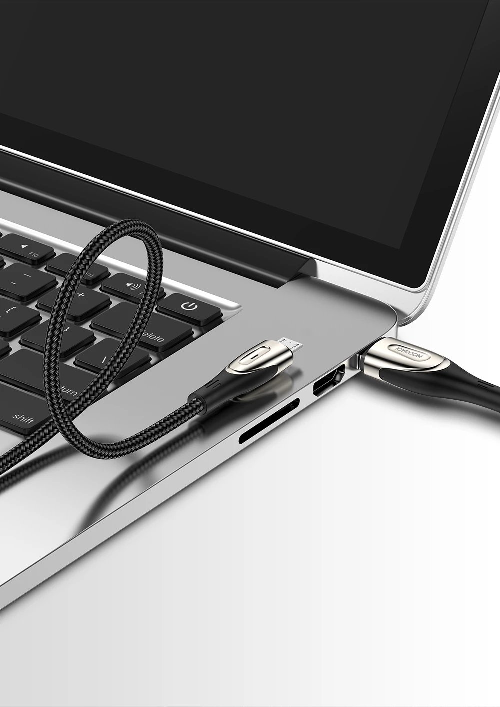 Kabllo Joyroom Sharp Series S-M411, 2m, USB-A në micro USB, 3A, e zezë