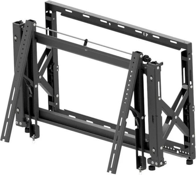 Mbajtës muri për video wall Edbak VWPOP95-L, për monitorë/TV 70-98 inç, VESA 100x100-800x600, i zi