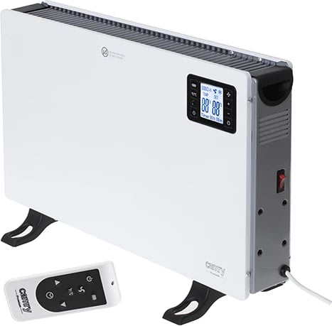 Ngrohës konvektor me ventilator, Adler Camry CR 7739, 2000W, LCD, telekomandë, 3 nivele, termostat, timer 1-24h, i bardhë