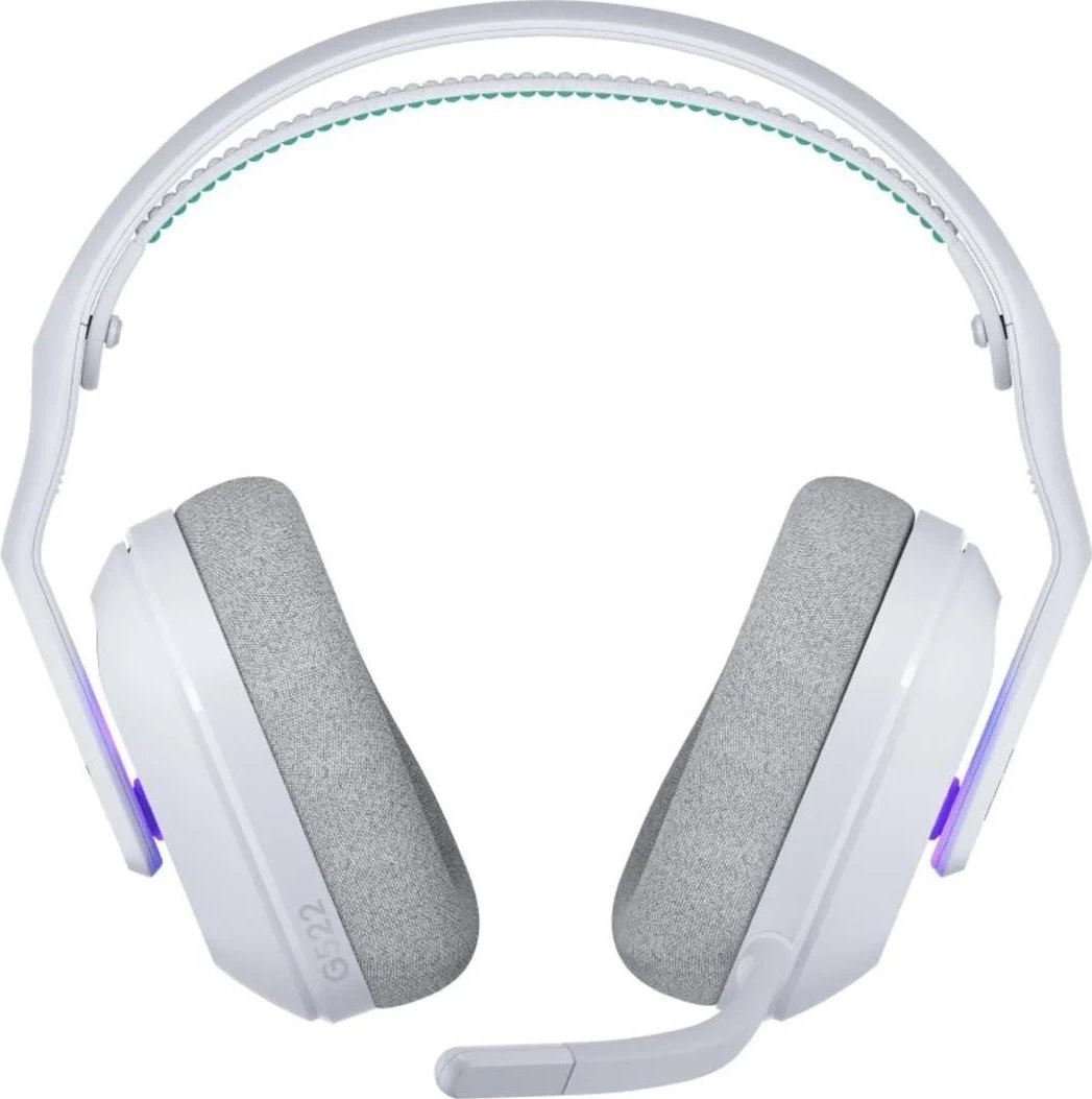 Kufje Logitech G522, wireless & USB-C, mikrofon, bardhë